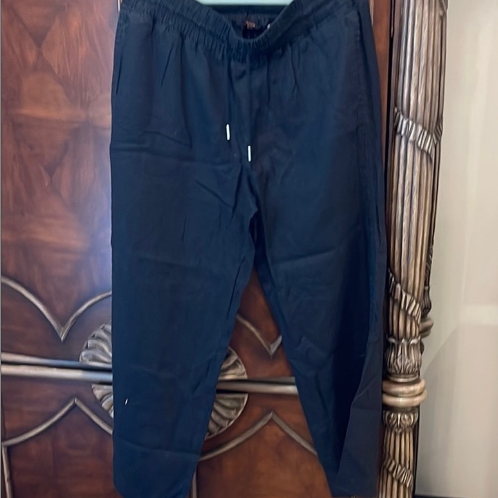 Quince Black Straight Leg Pants